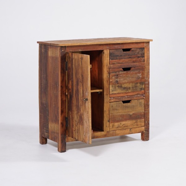 Buffet 90 cm en bois recyclé - Terra Nova