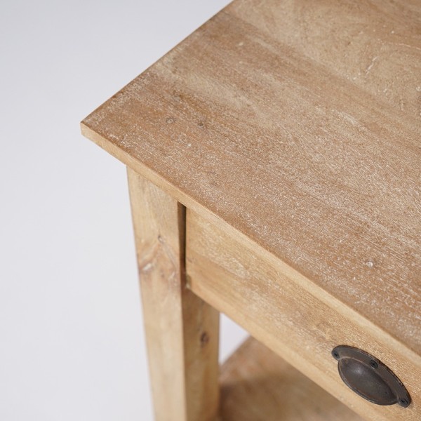 Console en bois naturel 3 tiroirs - Timber