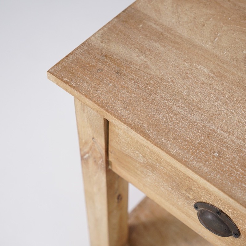 Console en bois naturel 3 tiroirs - Timber