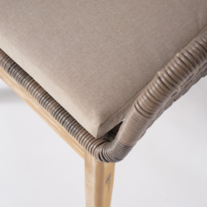 Chaise en bois et rotin tressé - Java