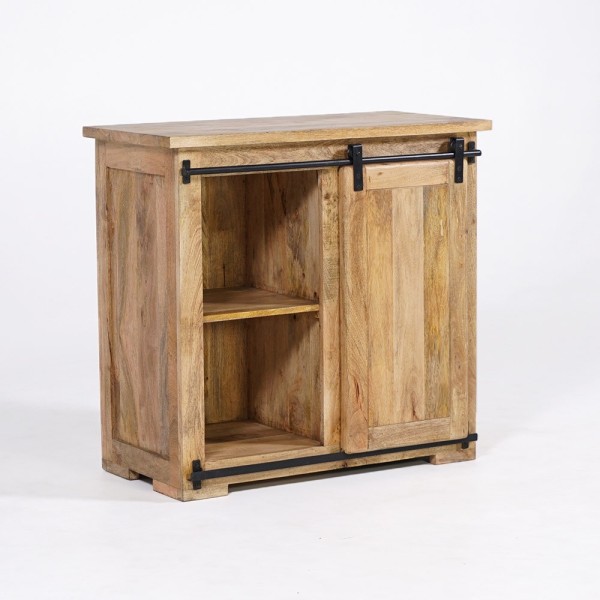 Petit buffet industriel bois et métal 90cm - Paris