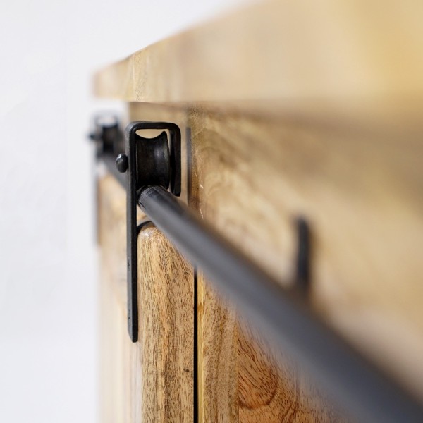 Meuble TV industriel bois et métal 160 cm - Paris
