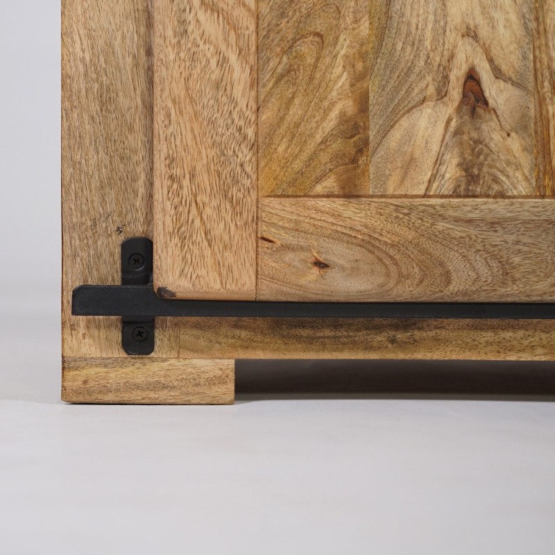 Meuble TV industriel bois et métal 160 cm - Paris