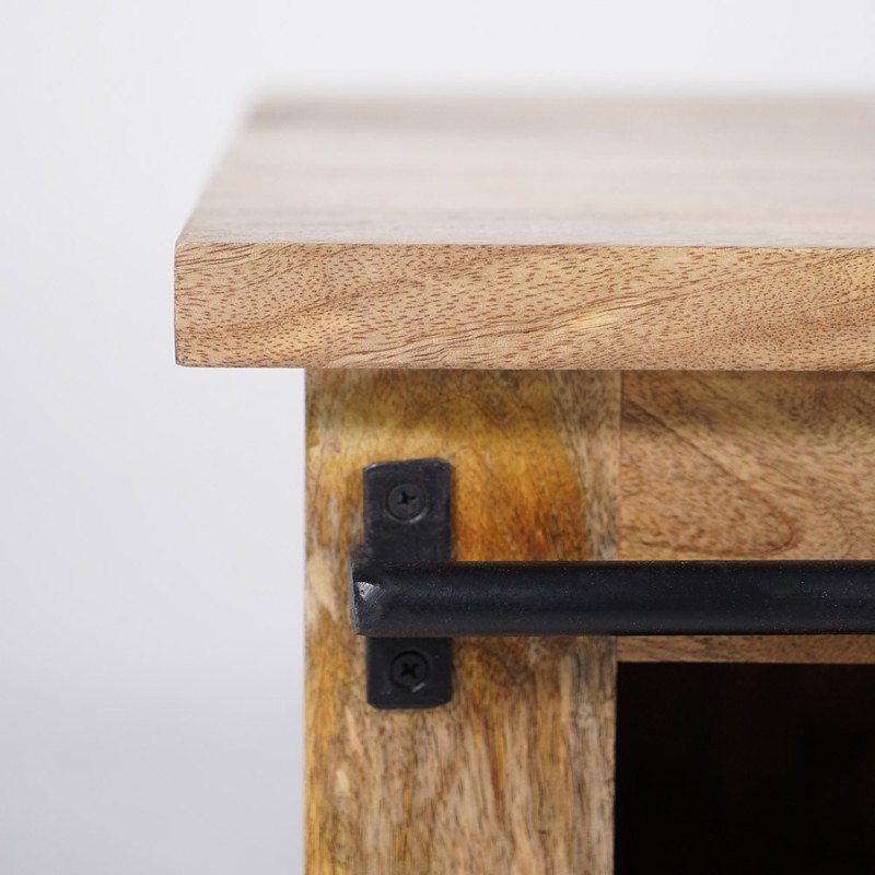 Meuble TV industriel bois et métal 180 cm - Paris