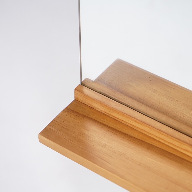 Miroir rectangulaire en teck massif - Amrita