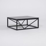 Table basse carrée en marbre noir - Verona