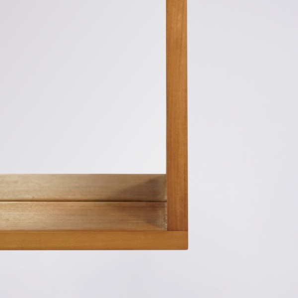 Mirroir de salle de bain en teck 80 x 66 cm - Arya