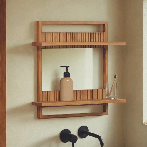 Etagère en bois de teck massif - Aesesa