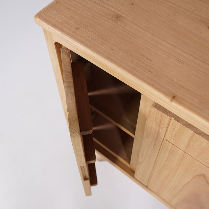 Buffet en bois naturel 105 cm - Pragati