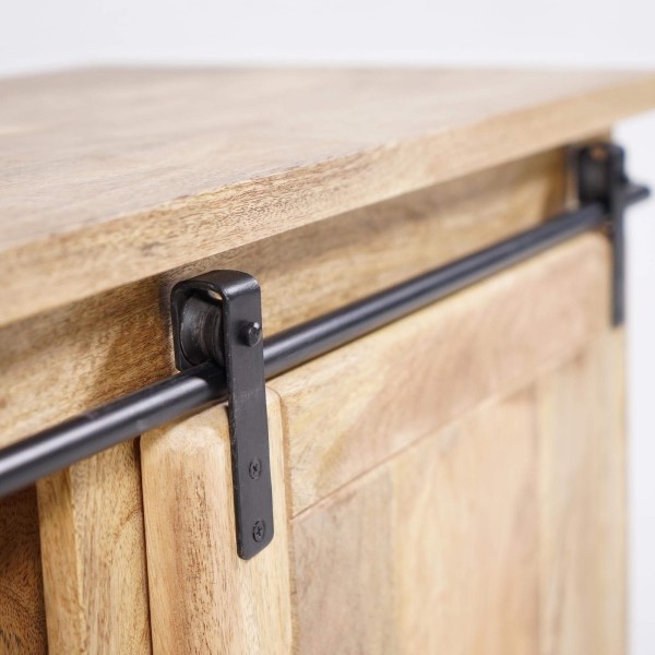 Meuble TV industriel bois et métal 120 cm - Paris