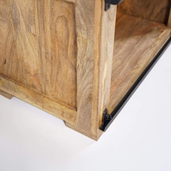 Meuble TV industriel bois et métal 120 cm - Paris