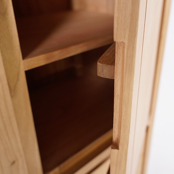 Buffet haut en bois massif 4 portes - Pragati
