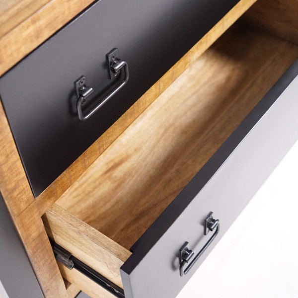 Etagère bois et métal 90cm - Kansas