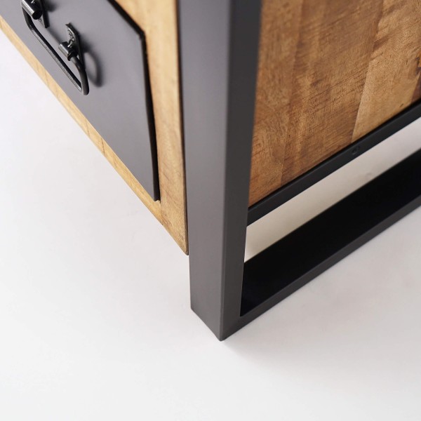 Etagère bois et métal 90cm - Kansas