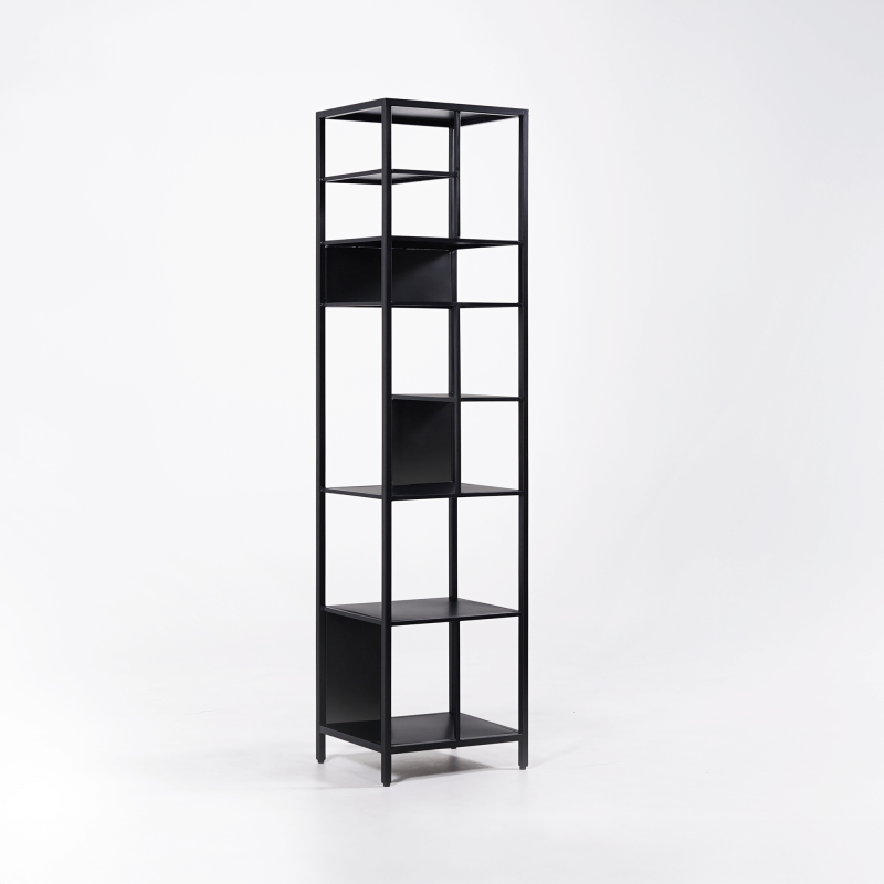 Étagère en métal noir 40 x 180 cm - New York