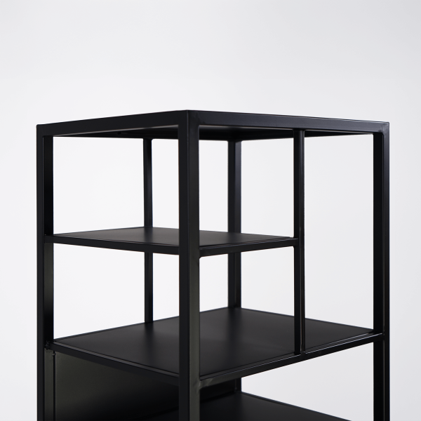 Étagère en métal noir 40 x 180 cm - New York