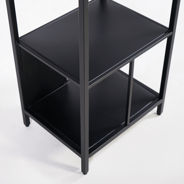 Étagère en métal noir 40 x 180 cm - New York