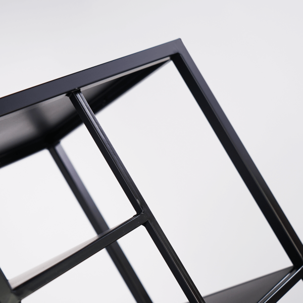 Étagère en métal noir 40 x 180 cm - New York