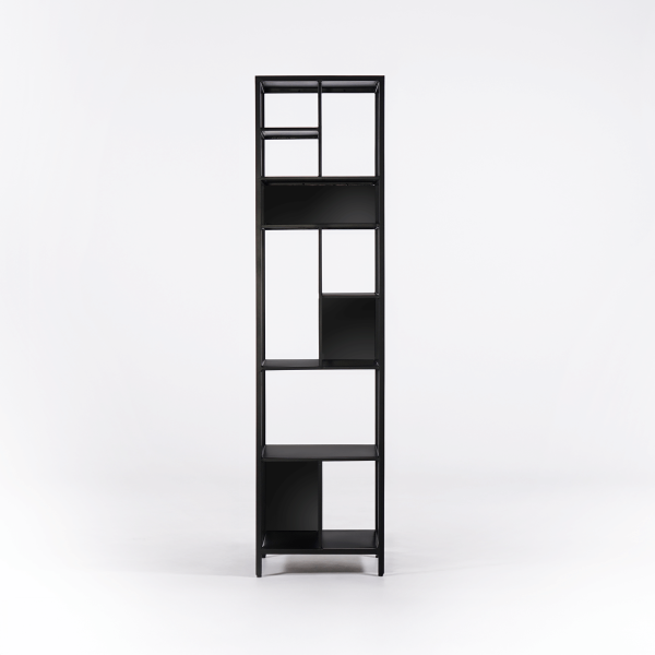 Étagère en métal noir 40 x 180 cm - New York
