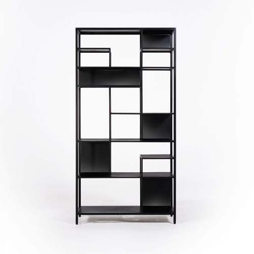 Étagère en métal noir 90 x 180 cm - New York