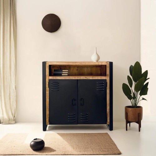 Petite armoire en métal et...