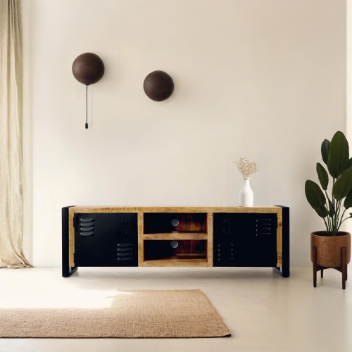 Meuble TV 160 cm en bois...