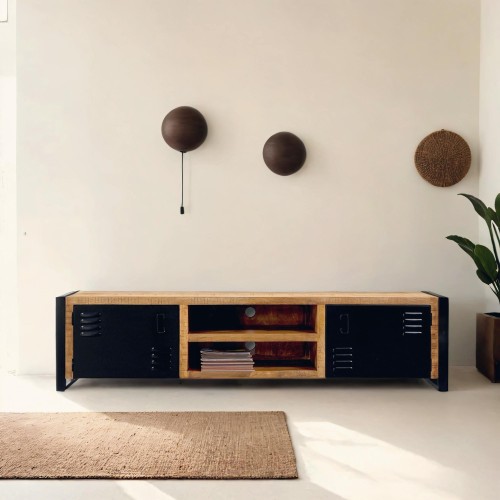 Meuble TV 200 cm en bois...