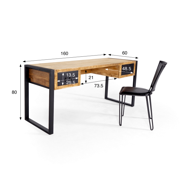 Bureau bois et métal - Kansas
