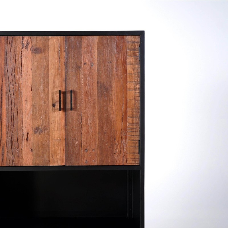 Armoire industrielle en bois recyclé - Recycled