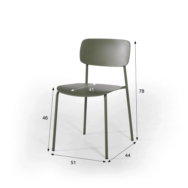 Chaise de salle à manger vert olive - Kirkland