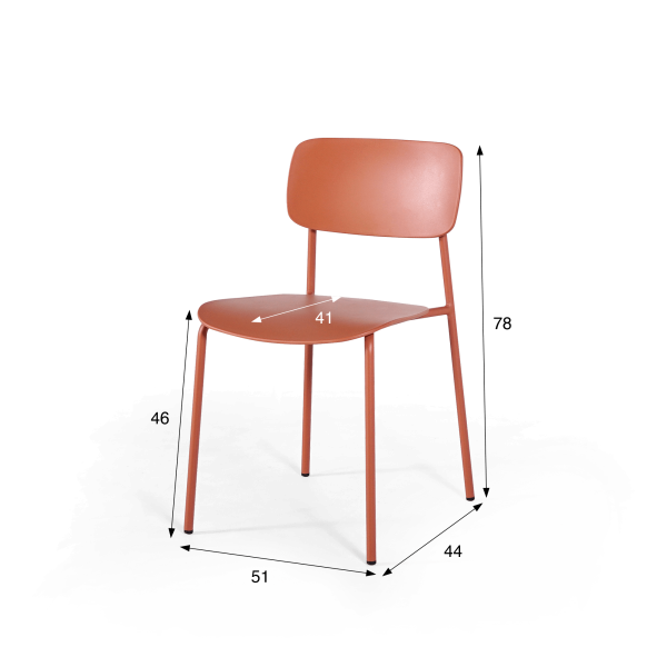 Chaise de salle à manger terracotta - Kirkland