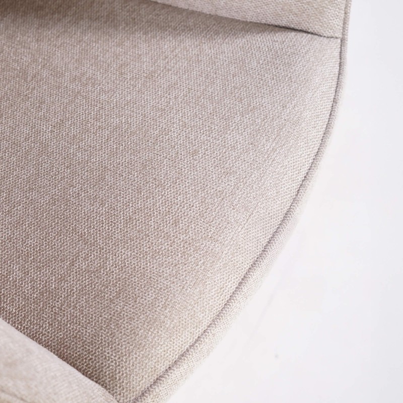 Chaise de salle à manger en tissu couleur sable - Nolan Square
