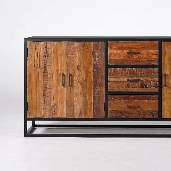 Enfilade industrielle 3 portes - Recycled