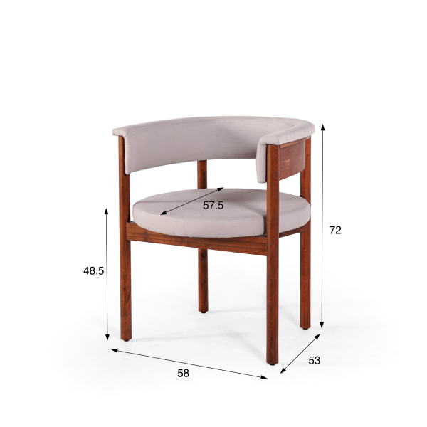 Chaise en bois et tissu - Prestige