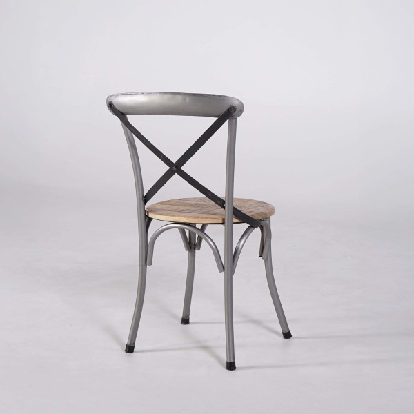 Chaise bistrot bois et métal