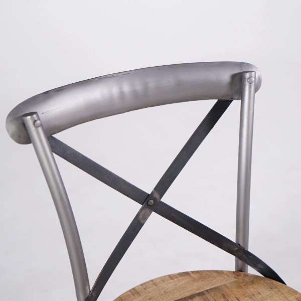 Chaise bistrot bois et métal