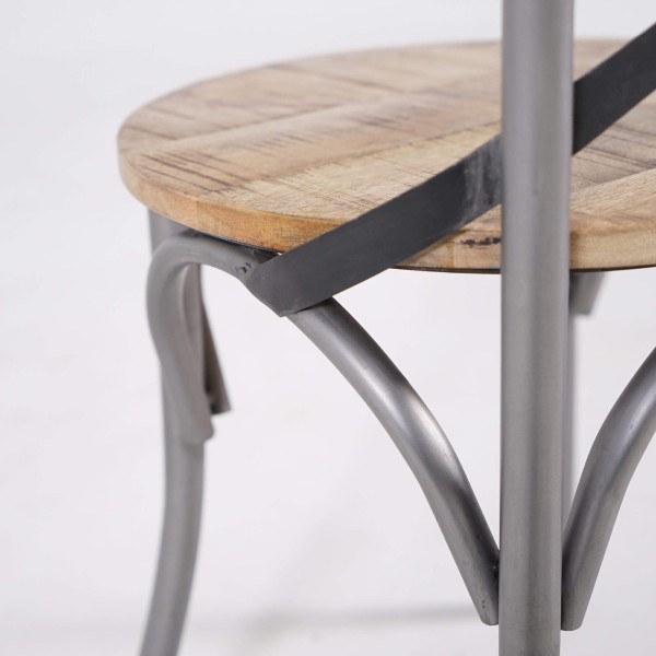 Chaise bistrot bois et métal