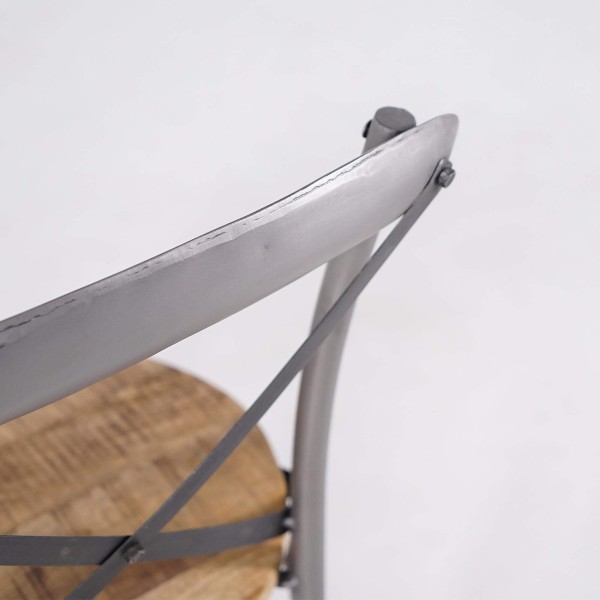 Chaise bistrot bois et métal