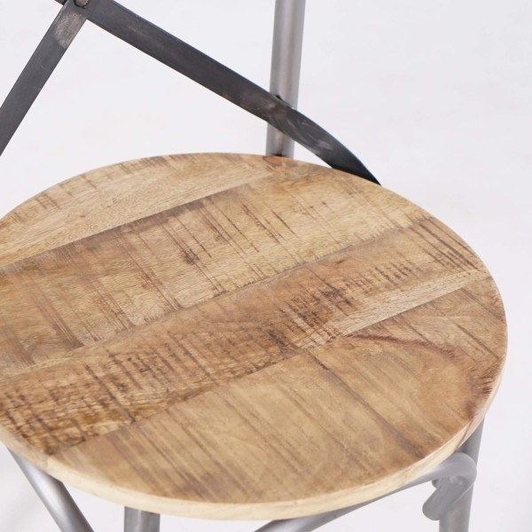 Chaise bistrot bois et métal
