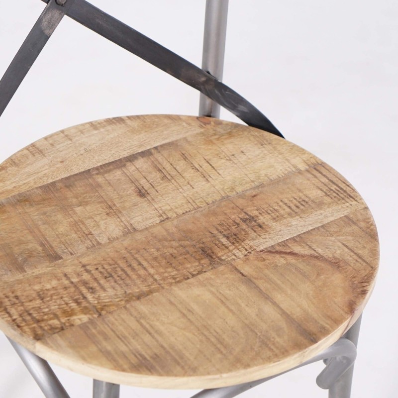 Chaise bistrot bois et métal
