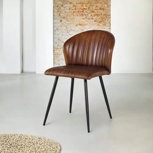 Chaise en cuir Madison