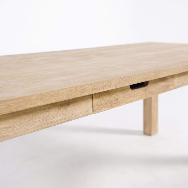 Table à manger en bois massif de style industriel - Detroit
