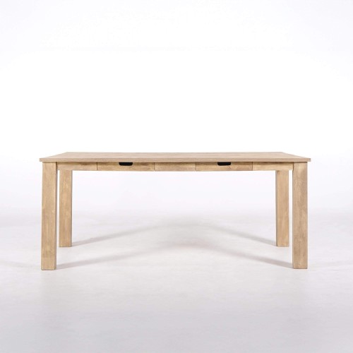 Table à manger en bois massif de style industriel - Detroit