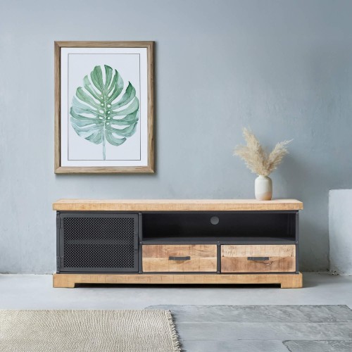 Meuble TV 150 cm en bois...