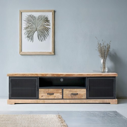 Meuble TV 200 cm en bois...