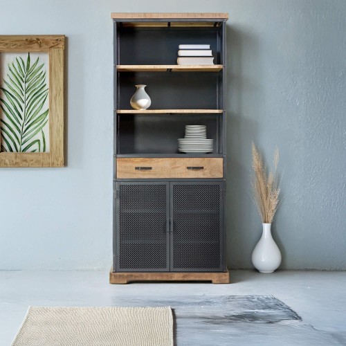 Bibliothèque en bois et...