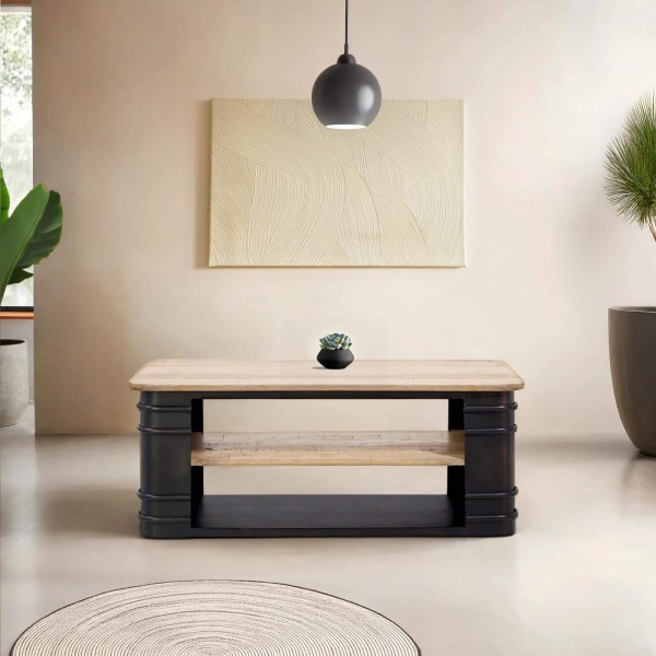 Table basse bidon de style industriel - Artisto