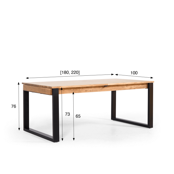 Table à manger extensible en bois d'acacia - Osaka