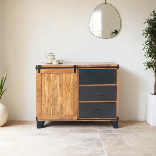 Petit buffet bois & metal...