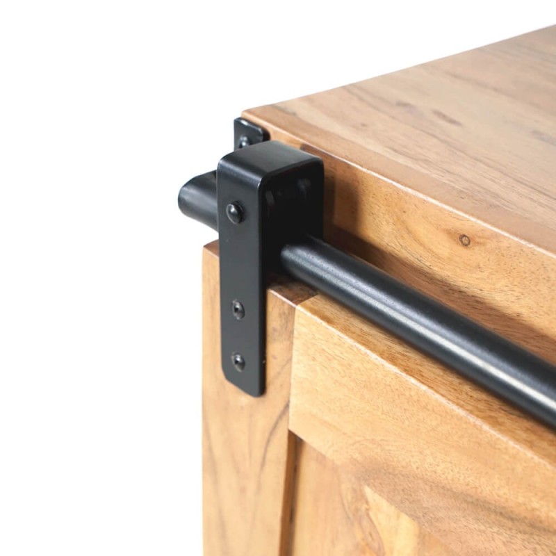 Bahut de salon bois & métal 110 cm - Osaka